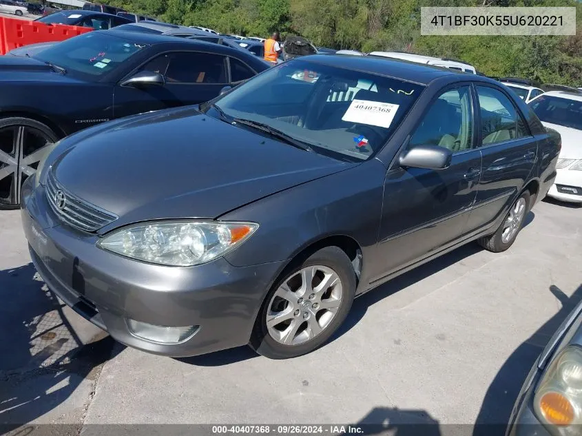 2005 Toyota Camry Xle V6 VIN: 4T1BF30K55U620221 Lot: 40407368