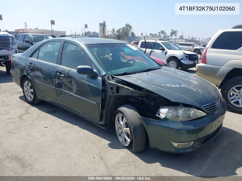 2005 Toyota Camry Xle V6 VIN: 4T1BF32K75U102060 Lot: 40410540