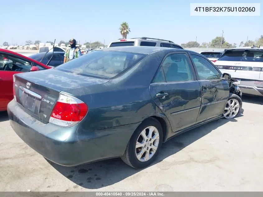 2005 Toyota Camry Xle V6 VIN: 4T1BF32K75U102060 Lot: 40410540