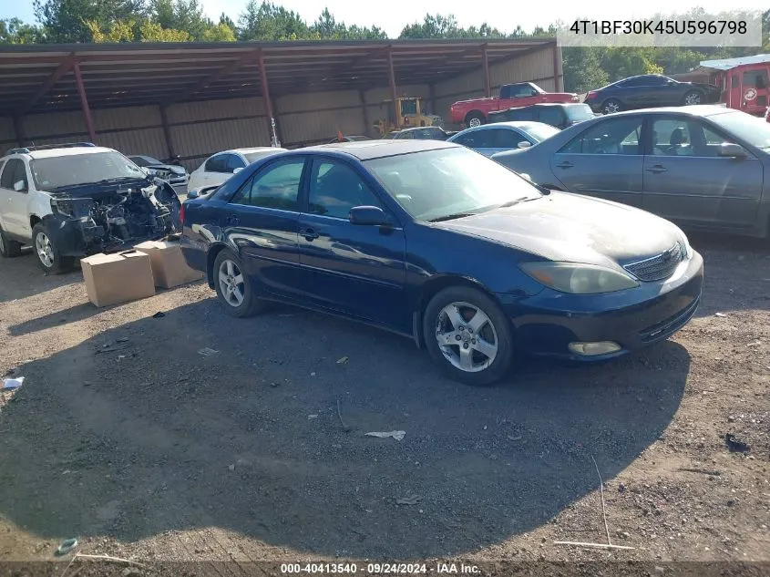 4T1BF30K45U596798 2005 Toyota Camry Xle V6