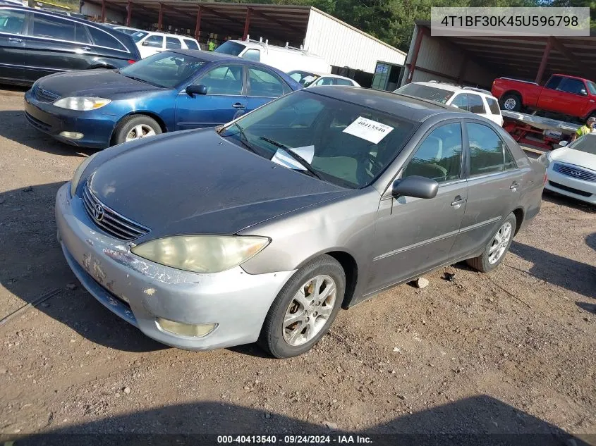 2005 Toyota Camry Xle V6 VIN: 4T1BF30K45U596798 Lot: 40413540