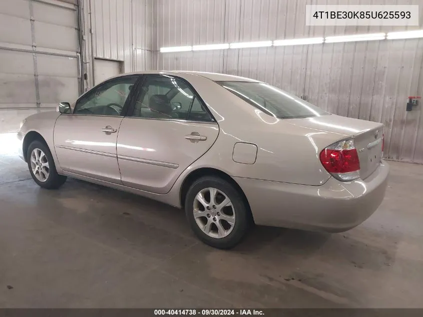 2005 Toyota Camry Le/Xle/Se VIN: 4T1BE30K85U625593 Lot: 40414738