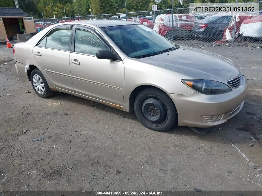 2005 Toyota Camry Std VIN: 4T1BE32K35U091352 Lot: 40418459