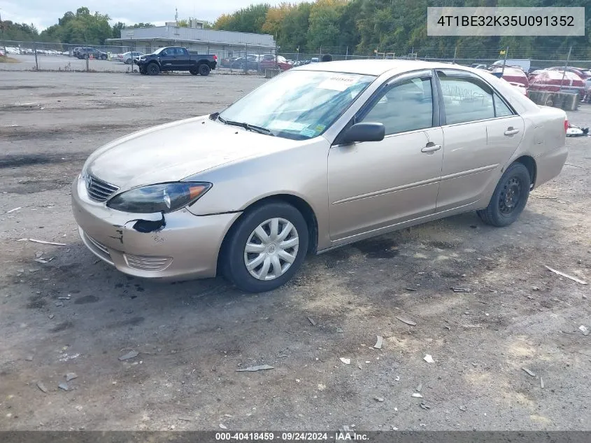 2005 Toyota Camry Std VIN: 4T1BE32K35U091352 Lot: 40418459