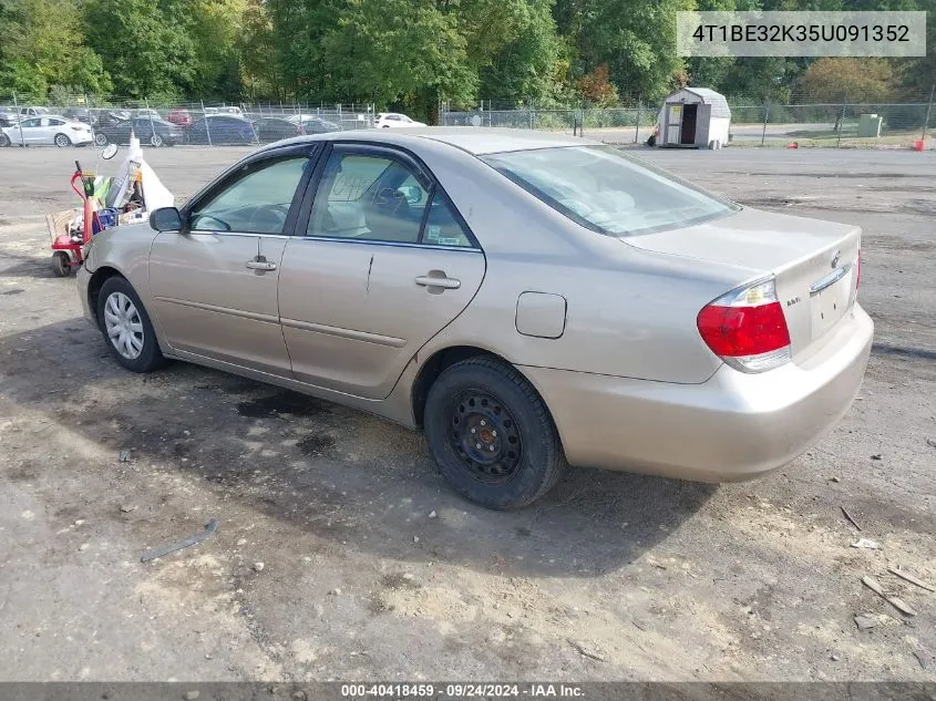 2005 Toyota Camry Std VIN: 4T1BE32K35U091352 Lot: 40418459