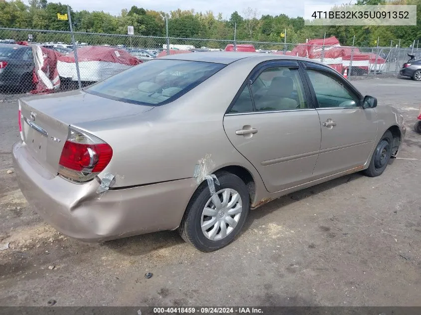 2005 Toyota Camry Std VIN: 4T1BE32K35U091352 Lot: 40418459