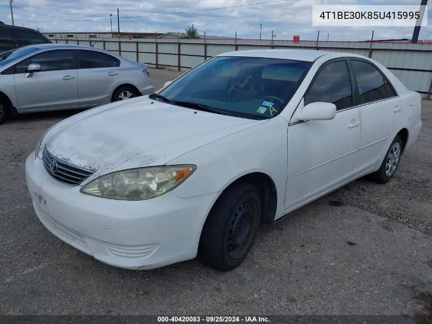 4T1BE30K85U415995 2005 Toyota Camry Le