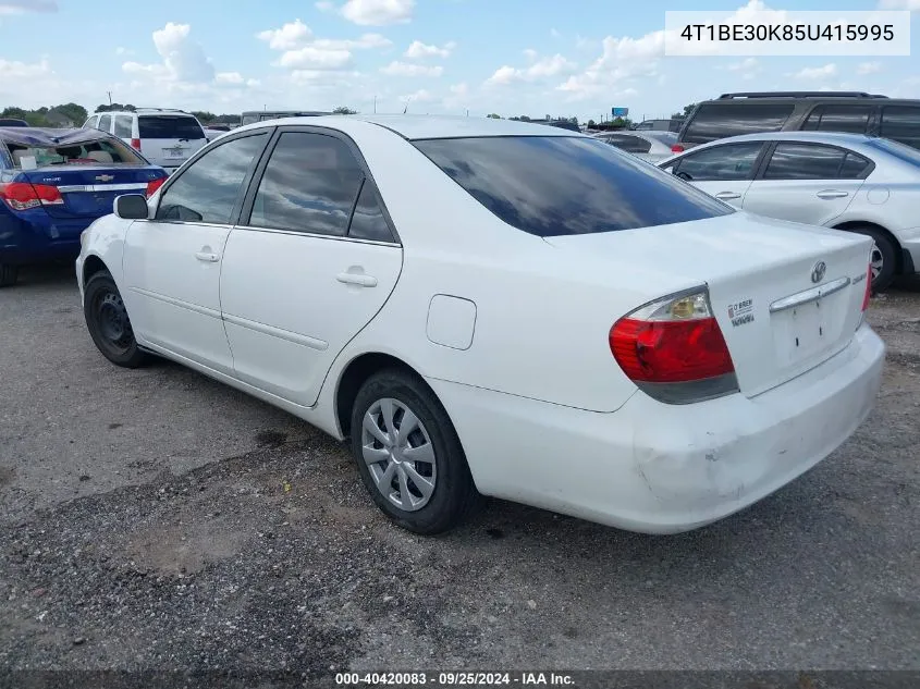 4T1BE30K85U415995 2005 Toyota Camry Le