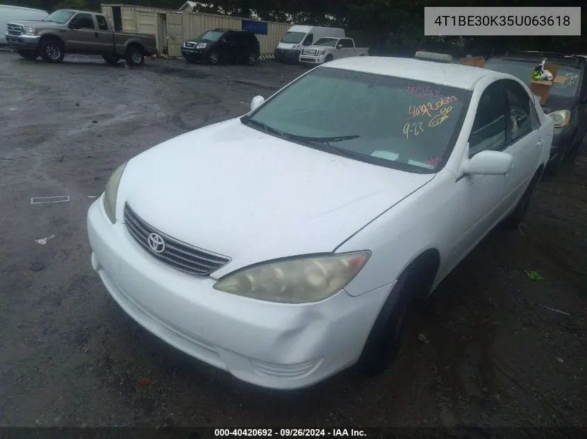 4T1BE30K35U063618 2005 Toyota Camry Le