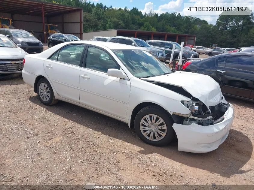 4T1BE32K05U611197 2005 Toyota Camry Le