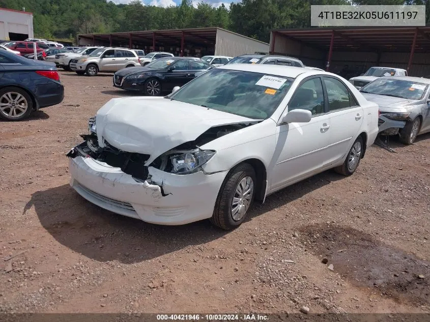 2005 Toyota Camry Le VIN: 4T1BE32K05U611197 Lot: 40421946