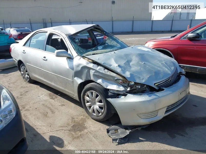 2005 Toyota Camry Le VIN: 4T1BE32K65U412395 Lot: 40422168