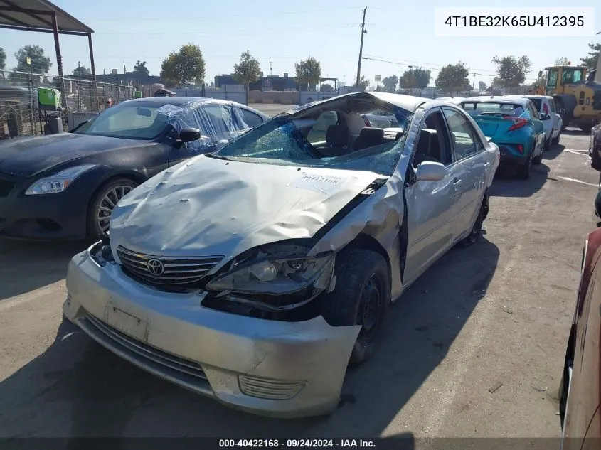 2005 Toyota Camry Le VIN: 4T1BE32K65U412395 Lot: 40422168