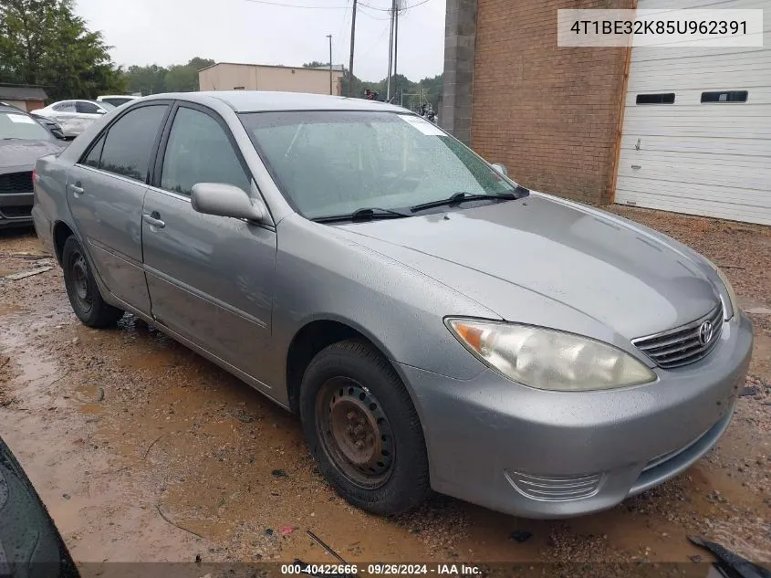 2005 Toyota Camry Le VIN: 4T1BE32K85U962391 Lot: 40422666