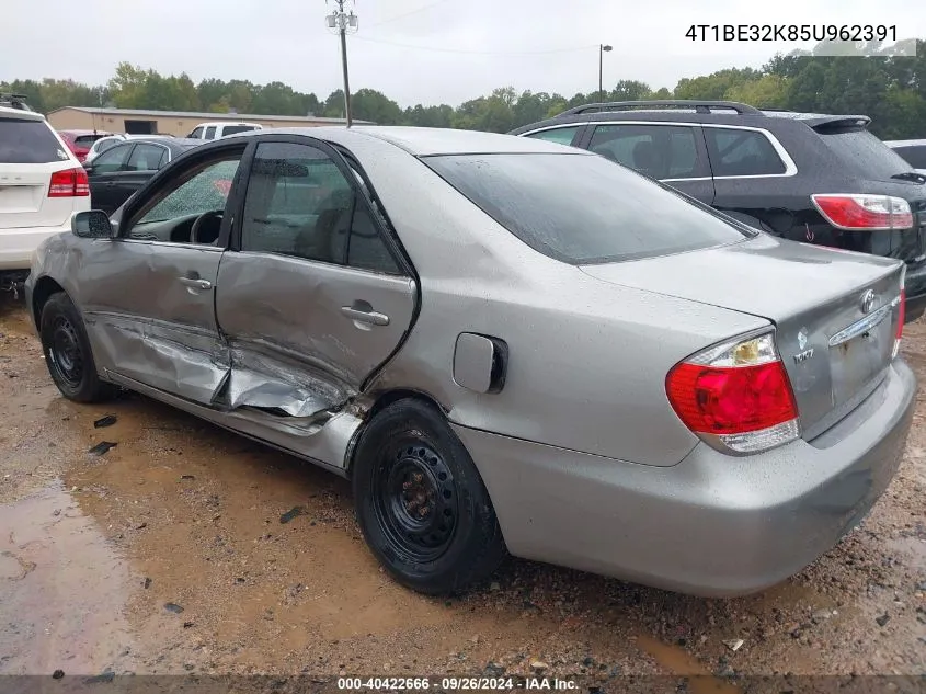 4T1BE32K85U962391 2005 Toyota Camry Le