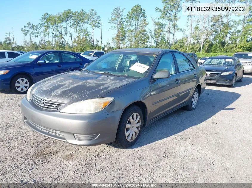 2005 Toyota Camry Std VIN: 4T1BE32K35U979292 Lot: 40424104