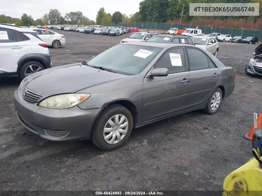 2005 Toyota Camry Le VIN: 4T1BE30K65U565748 Lot: 40424993