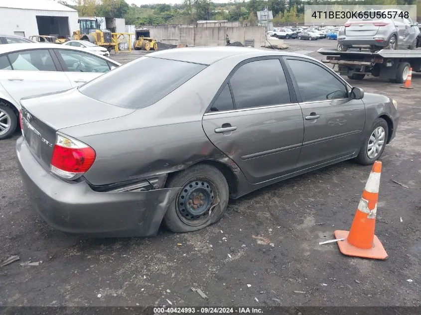 4T1BE30K65U565748 2005 Toyota Camry Le