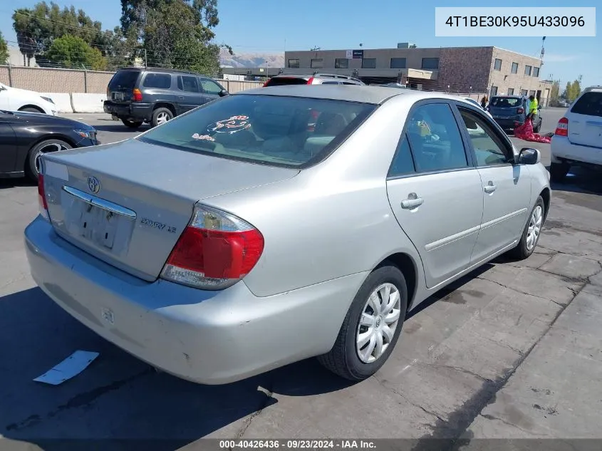 2005 Toyota Camry Le VIN: 4T1BE30K95U433096 Lot: 40426436