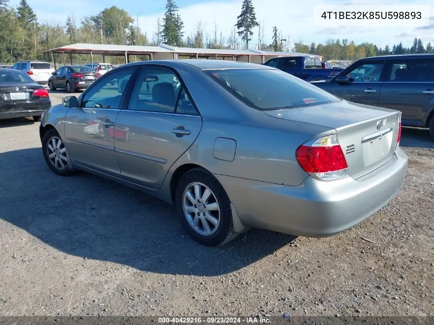 2005 Toyota Camry Xle VIN: 4T1BE32K85U598893 Lot: 40429216