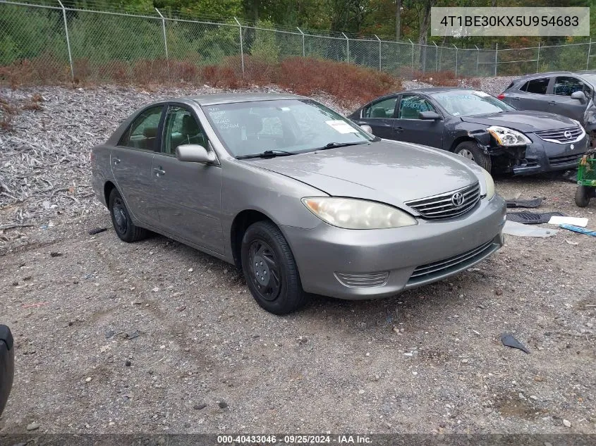 2005 Toyota Camry Le VIN: 4T1BE30KX5U954683 Lot: 40433046