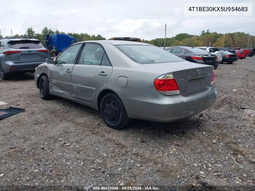 2005 Toyota Camry Le VIN: 4T1BE30KX5U954683 Lot: 40433046