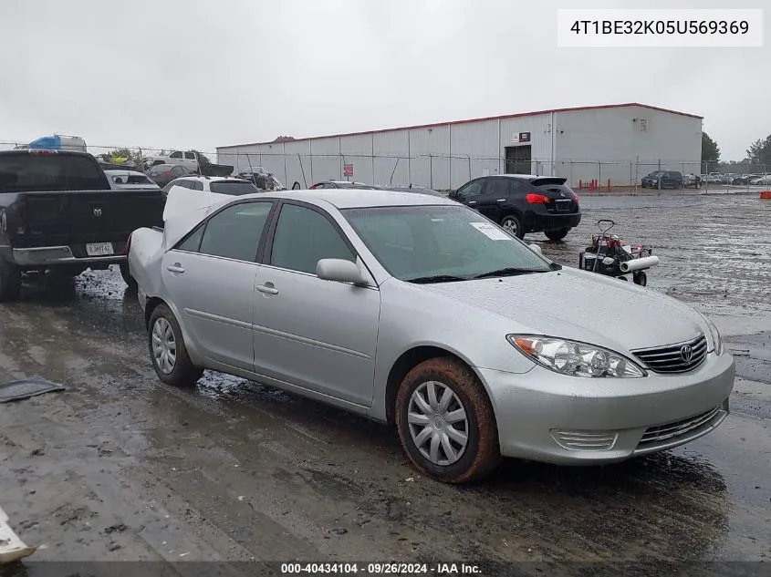 2005 Toyota Camry Le VIN: 4T1BE32K05U569369 Lot: 40434104