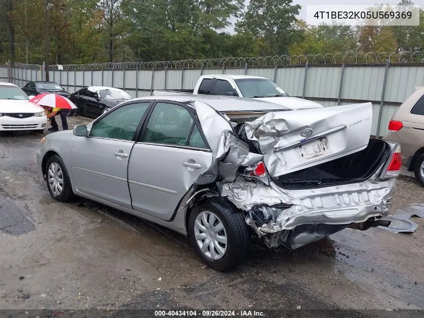 4T1BE32K05U569369 2005 Toyota Camry Le