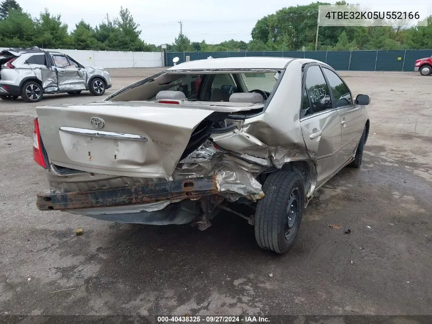 2005 Toyota Camry Le VIN: 4TBE32K05U552166 Lot: 40438325