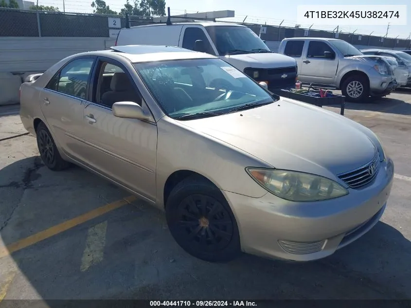 2005 Toyota Camry Le/Xle/Se VIN: 4T1BE32K45U382474 Lot: 40441710