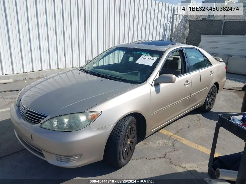 2005 Toyota Camry Le/Xle/Se VIN: 4T1BE32K45U382474 Lot: 40441710