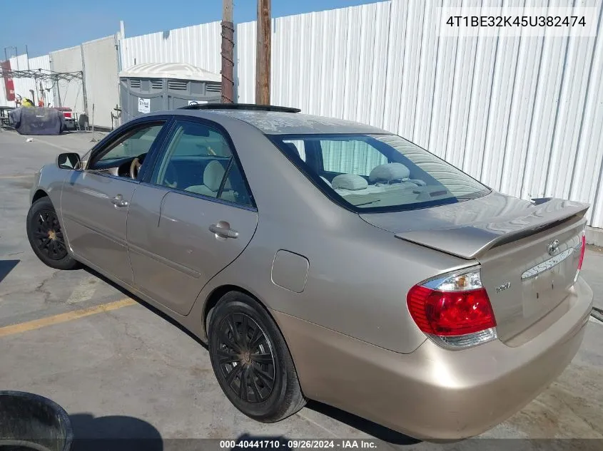 2005 Toyota Camry Le/Xle/Se VIN: 4T1BE32K45U382474 Lot: 40441710