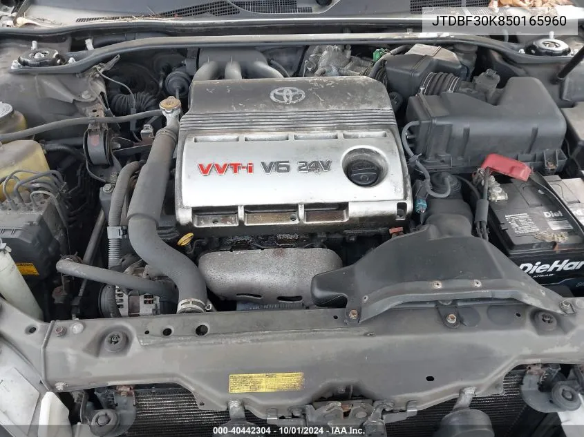 JTDBF30K850165960 2005 Toyota Camry Xle V6