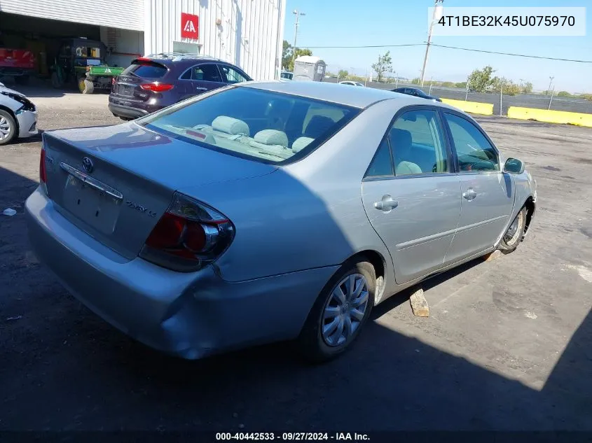 2005 Toyota Camry Le VIN: 4T1BE32K45U075970 Lot: 40442533