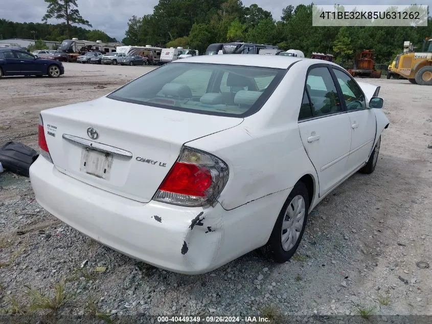 2005 Toyota Camry Le VIN: 4T1BE32K85U631262 Lot: 40449349