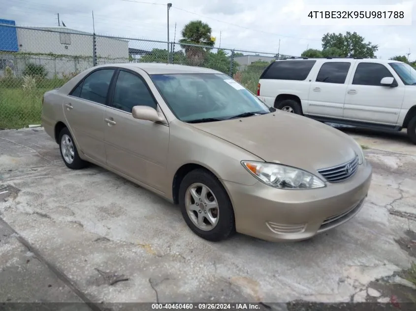 4T1BE32K95U981788 2005 Toyota Camry Le