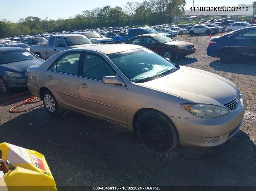 2005 Toyota Camry Le VIN: 4T1BE32K85U032412 Lot: 40458116