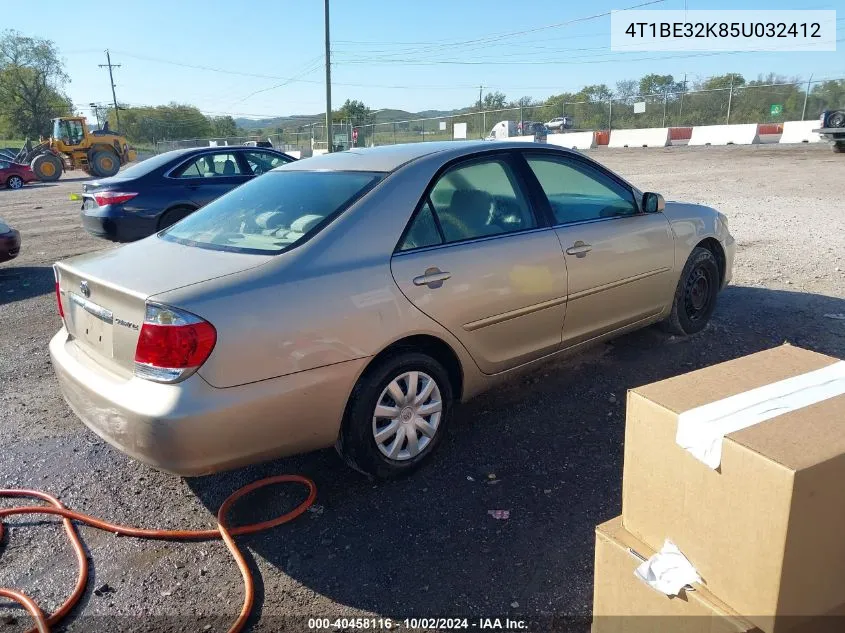 2005 Toyota Camry Le VIN: 4T1BE32K85U032412 Lot: 40458116