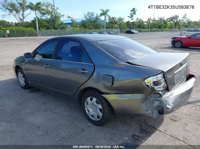 2005 Toyota Camry Le/Xle/Se VIN: 4T1BE32K35U583878 Lot: 40458271