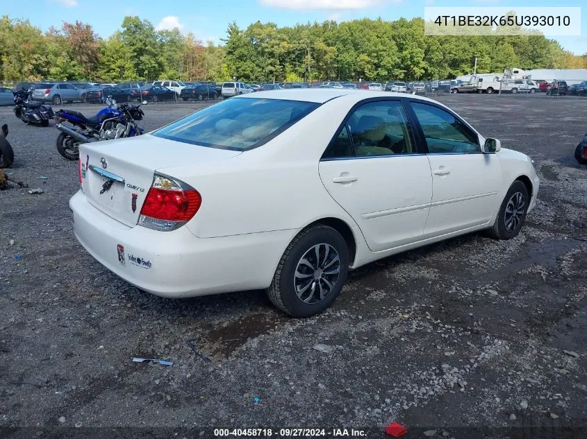 2005 Toyota Camry Le VIN: 4T1BE32K65U393010 Lot: 40458718