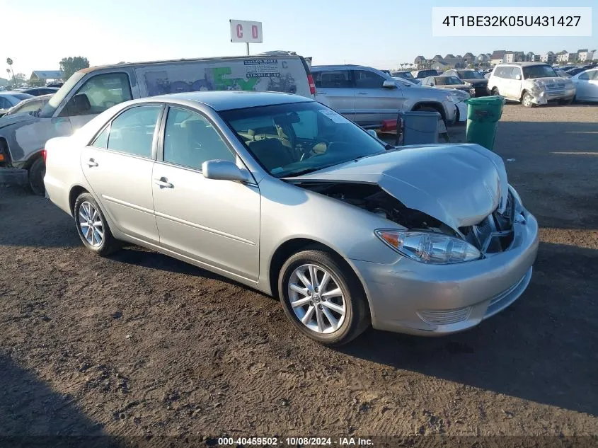 4T1BE32K05U431427 2005 Toyota Camry Le