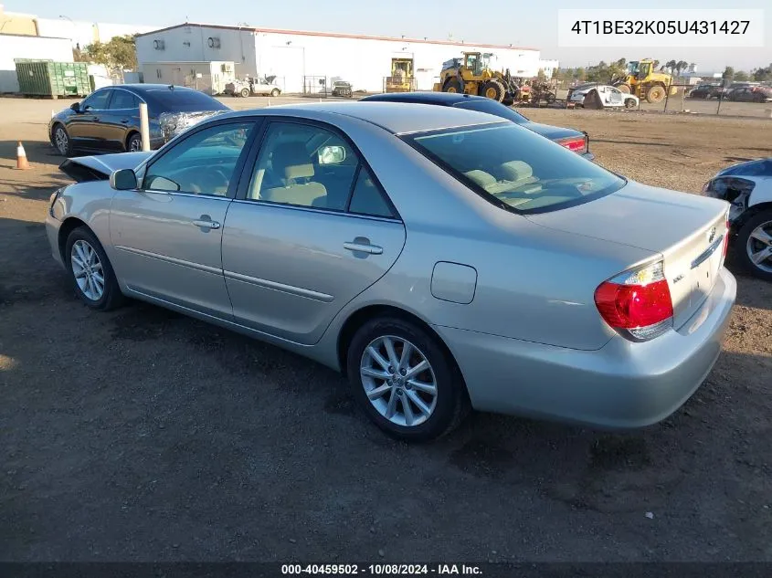 4T1BE32K05U431427 2005 Toyota Camry Le