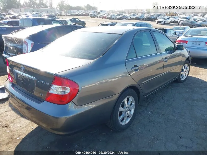 2005 Toyota Camry Xle V6 VIN: 4T1BF32K25U608217 Lot: 40464066