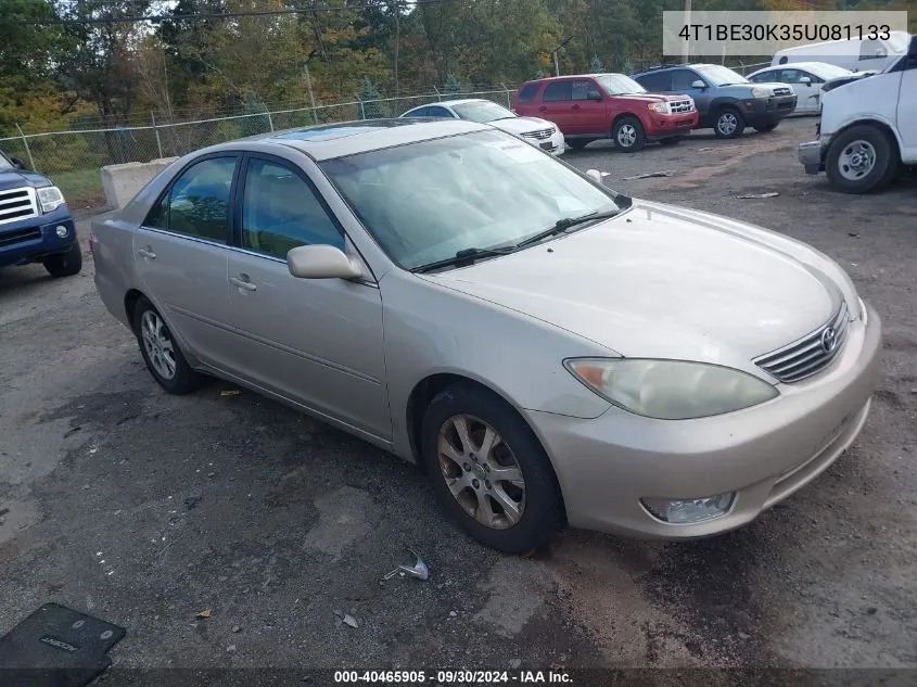 2005 Toyota Camry Xle VIN: 4T1BE30K35U081133 Lot: 40465905