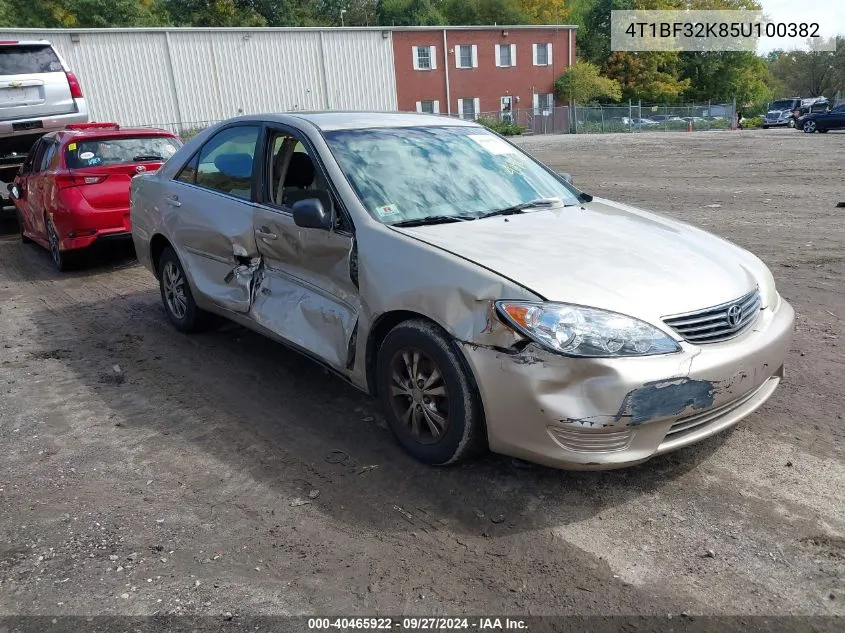 2005 Toyota Camry Le V6 VIN: 4T1BF32K85U100382 Lot: 40465922