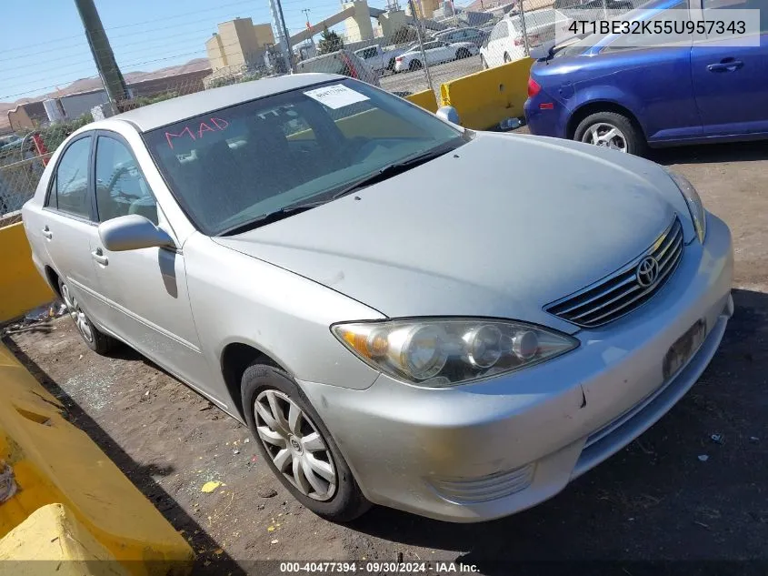 4T1BE32K55U957343 2005 Toyota Camry Le