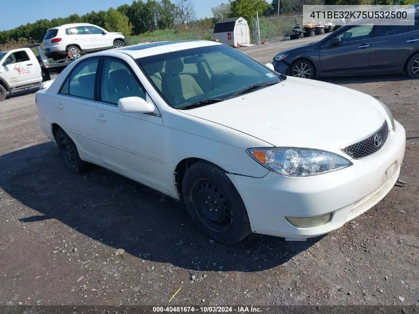 2005 Toyota Camry Se VIN: 4T1BE32K75U532500 Lot: 40481674