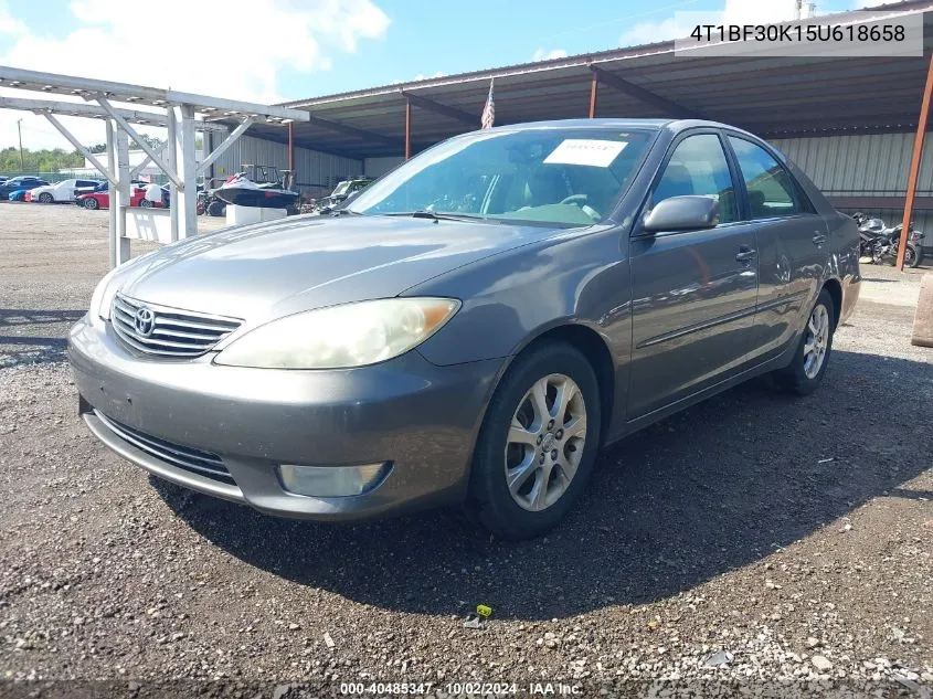 2005 Toyota Camry Xle V6 VIN: 4T1BF30K15U618658 Lot: 40485347