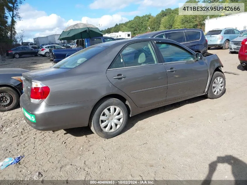 2005 Toyota Camry Std VIN: 4T1BE32K95U942666 Lot: 40486953