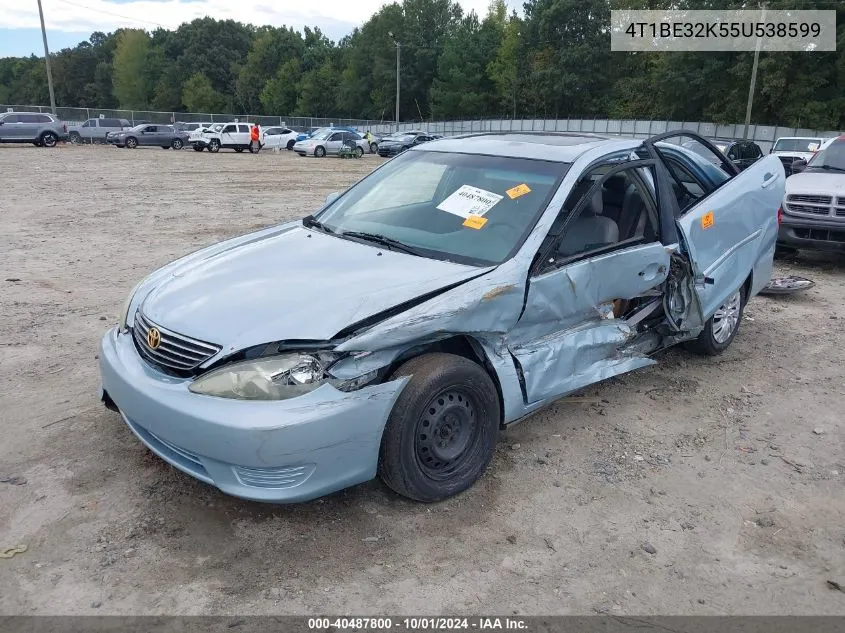 2005 Toyota Camry Le VIN: 4T1BE32K55U538599 Lot: 40487800